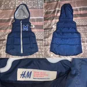 Boys hooded puffy vest